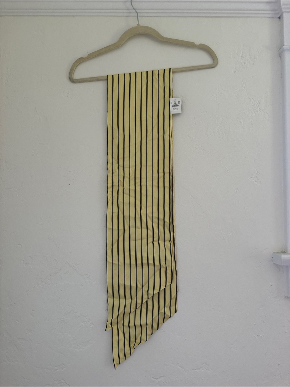 J Crew Yellow Striped Scarf